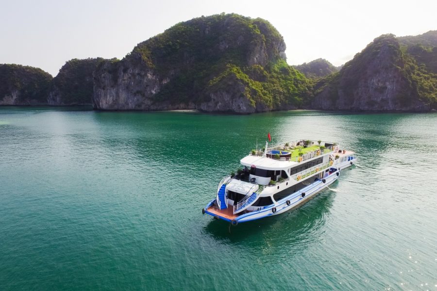8 Hour Halong Bay Day Cruise with Transfer from Hanoi